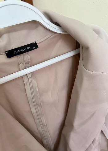 Bej Drapeli, Bel dekolteli Kadın Elbise - Görsel 3