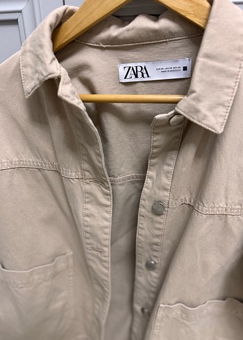 Zara Bej Düğmeli Kadın Ceket