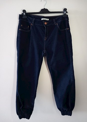 LC Waikiki Lacivert Bol Kesim Midi Kadın Kot Pantolon