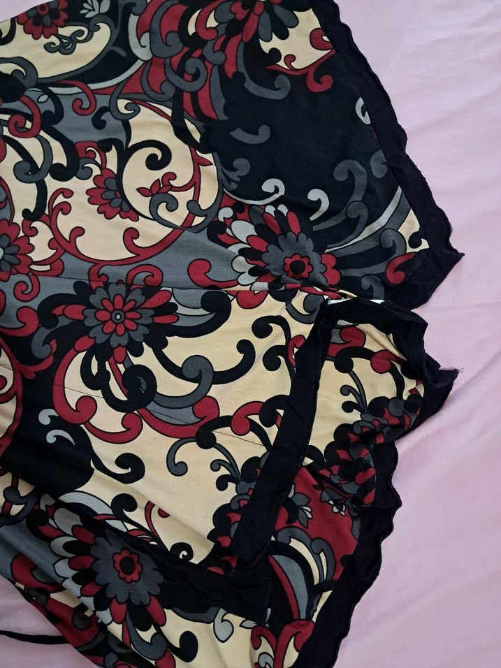 Bordo Vintage Bohem Uzun Elbise - Görsel 5