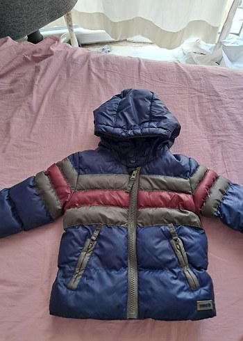 Kapüşonlu Erkek bebek Mont