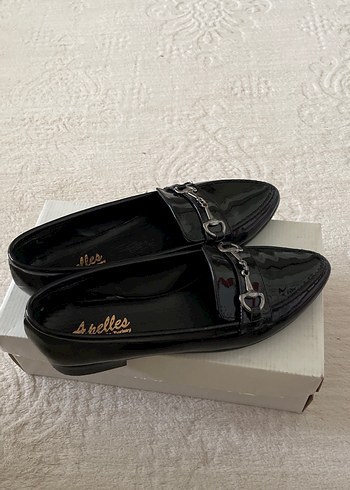 Diğer Siyah Parlak Tokalı Stiletto Topuklu Kadın Ayakkabı