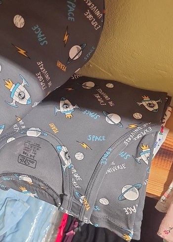 Çok Renkli Baskılı Gri Çocuk Atlet ADET FİYATIDIR TAM PENYEDİR - Görsel 6