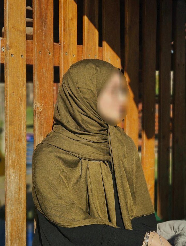 Kadın Haki Relax Şal - Görsel 3