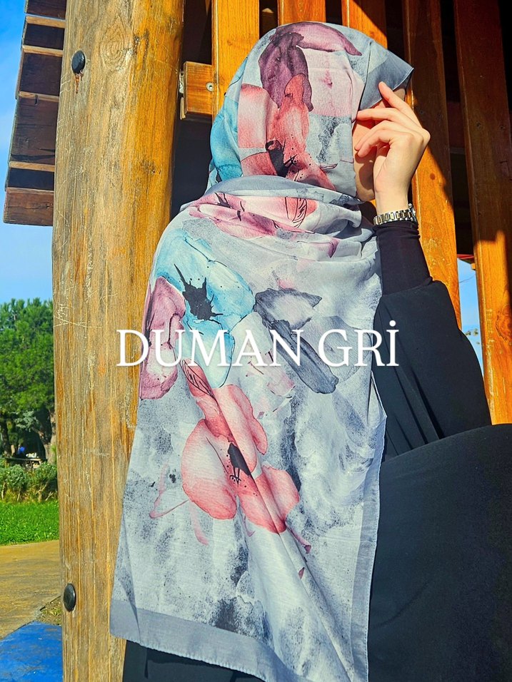 Soft Pamuklu Desenli Şal - Görsel 2