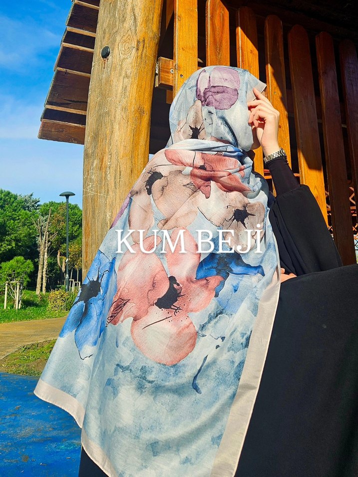 Soft Pamuklu Desenli Şal - Görsel 3