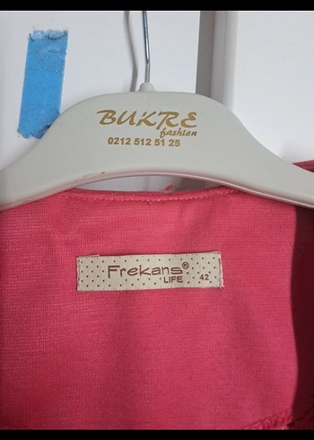 Düğmeli Mini Pembe Kadın Blazer - Görsel 3