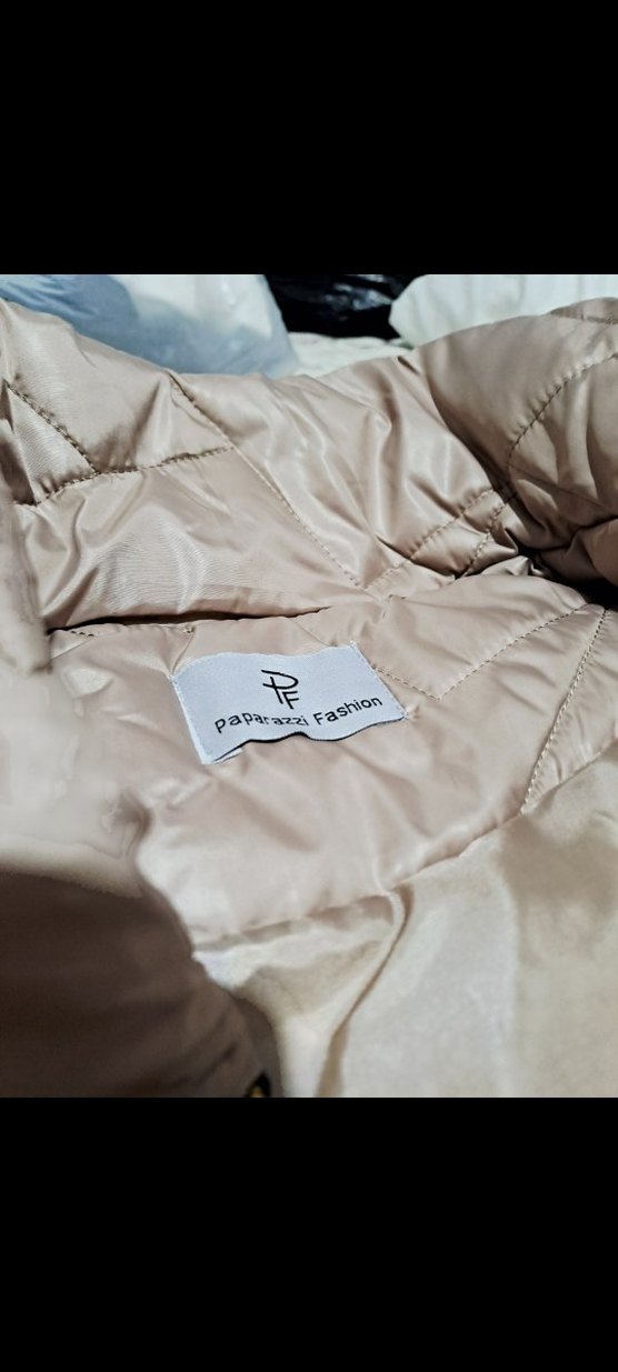 Bej Kısa Fermuarlı Kadın Yelek - Görsel 4