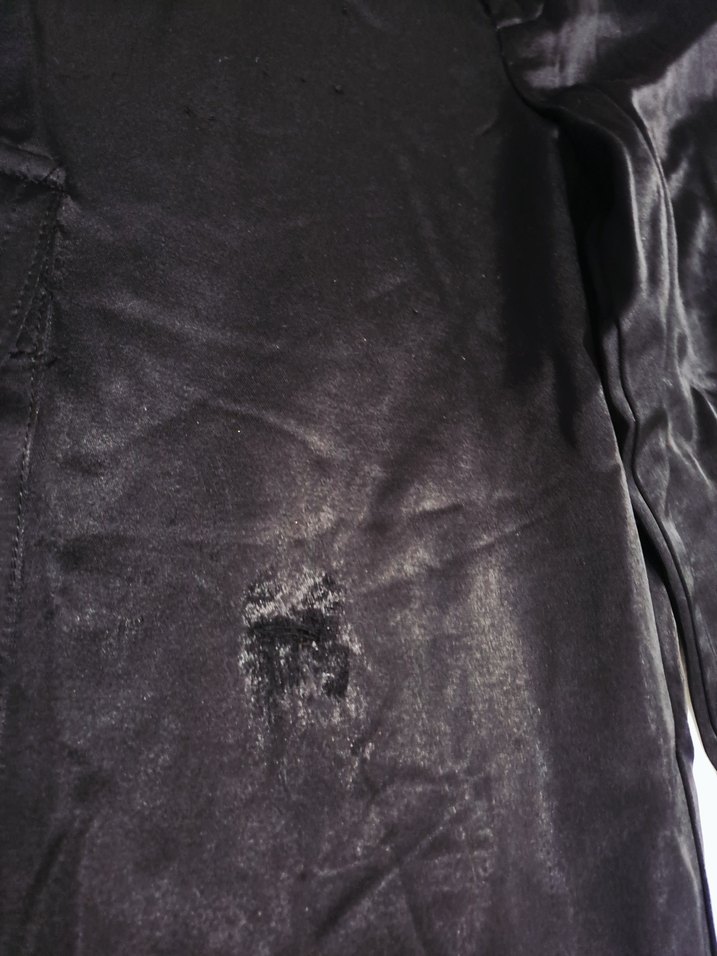 Siyah Kadın Midi Saten Rahat Kesim Pantolon - Görsel 5