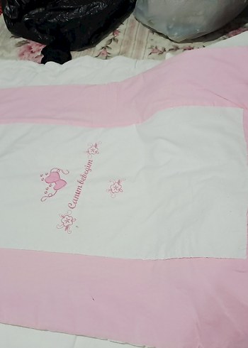 Pamuklu Pembe Baskılı Çocuk Battaniyesi - Görsel 3