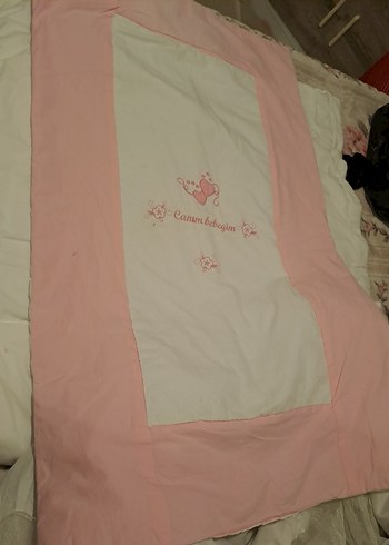 Pamuklu Pembe Baskılı Çocuk Battaniyesi - Görsel 5