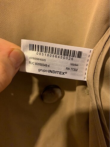 s Beden camel Renk Zara Trençkot