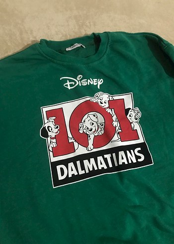 s Beden Yeşil Uzun Kollu Dalmaçyalı Sweatshirt