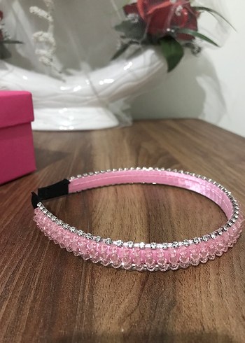 Accessorize Parlak Taş İşlemeli Pembe Taç