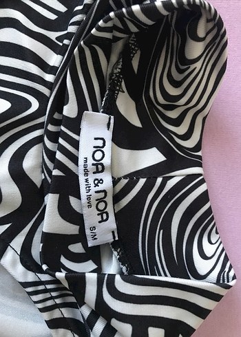 Noa&Noa Zebra Desenli Uzun Kollu Kadın Bluz