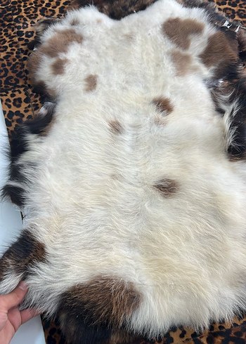 Bohem Tarzı Kahverengi Leopar Desenli Halı