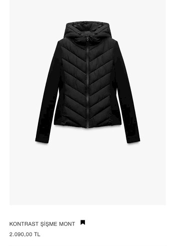 Zara marka orijinal yeni sezon mont
