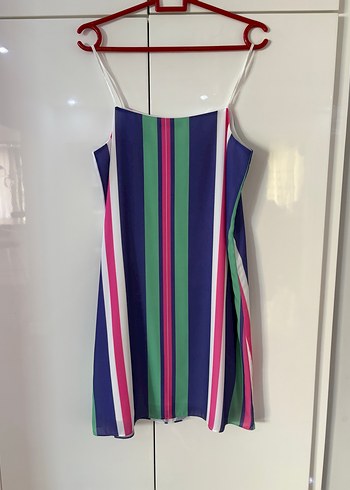 36 Neden Çiçek Desenli Uzun Askılı elbise - Görsel 2