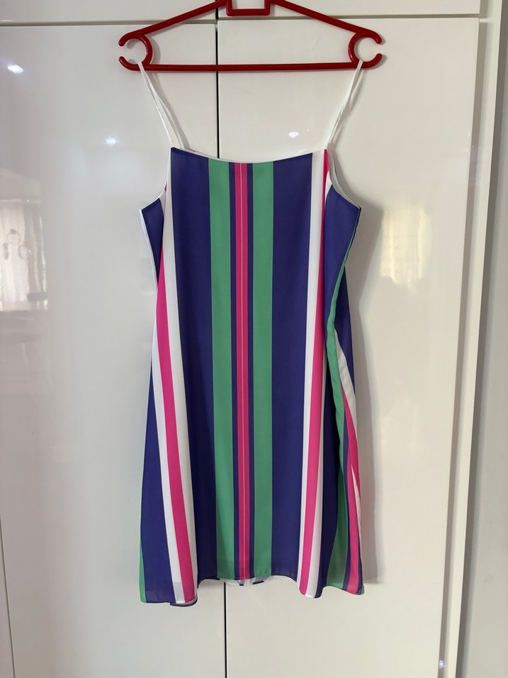 36 Neden Çiçek Desenli Uzun Askılı elbise - Görsel 2