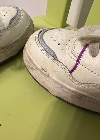 Zara 36 Numara Beyaz Bağcıklı Kadın Spor Ayakkabı - Görsel 5