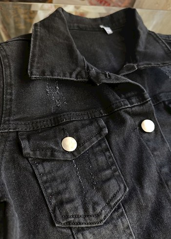 Siyah Uzun Kot Ceket elbise - Görsel 4