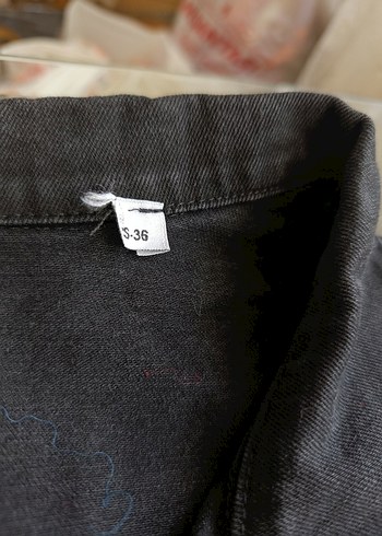 Siyah Uzun Kot Ceket elbise - Görsel 5