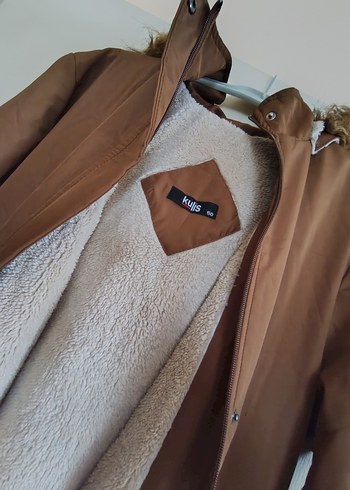 fullamoda - Beli Lastikli Cepli Büyük Beden Kaban - Görsel 3