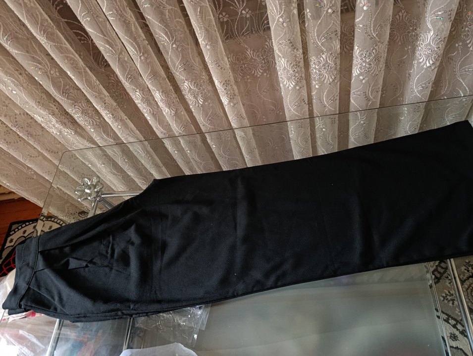 Cırt Cırtlı Fermuarlı Palazzo Kumaş Pantolon - Görsel 2