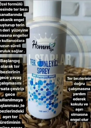 Homm Life Ter Önleyici Sprey 100 ml