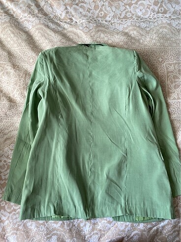 36 Beden yeşil Renk Astarlı ceket