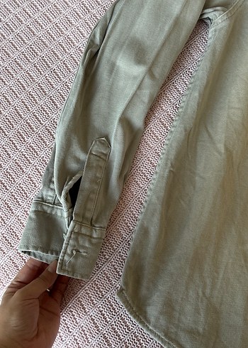 Düğmeli Uzun Kollu Keten Erkek Gömlek - Görsel 4