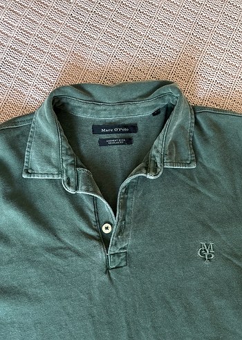 Gri Yeşil Uzun Kollu Polo Tişört - Görsel 2