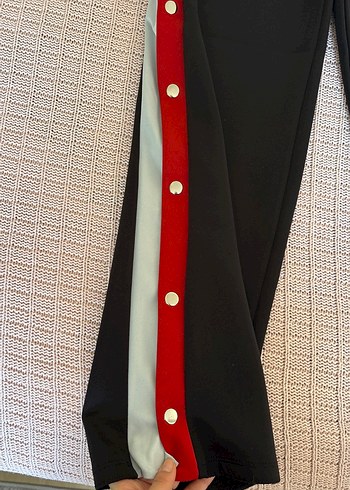 Düğmeli Siyah Kadın dalgıç Kumaş Pantolon - Görsel 2