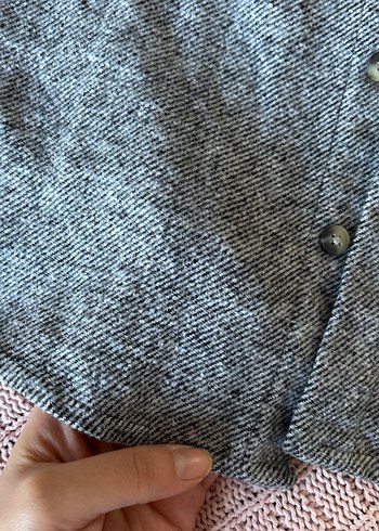 Gri Erkek Keten Uzun Kollu Gömlek - Görsel 4