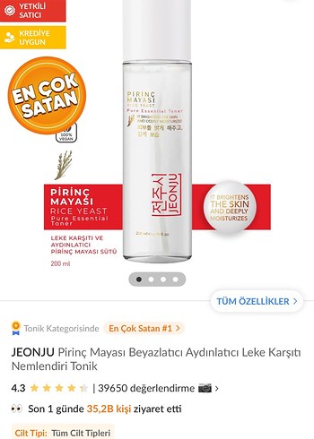 Pirinc Mayası tonik - Görsel 3