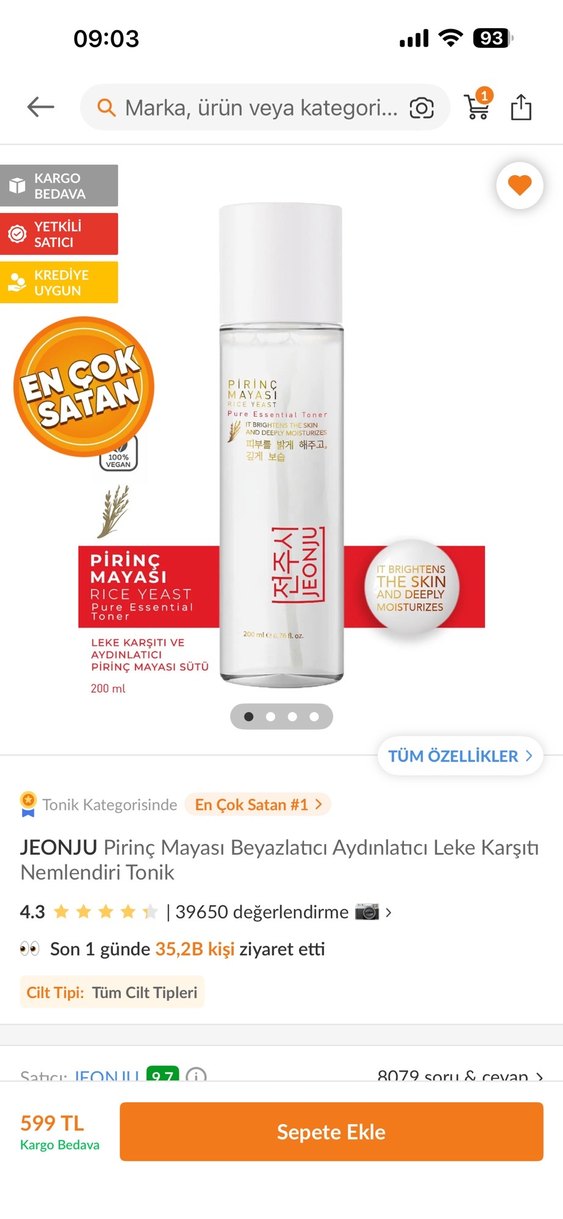 Pirinc Mayası tonik - Görsel 3