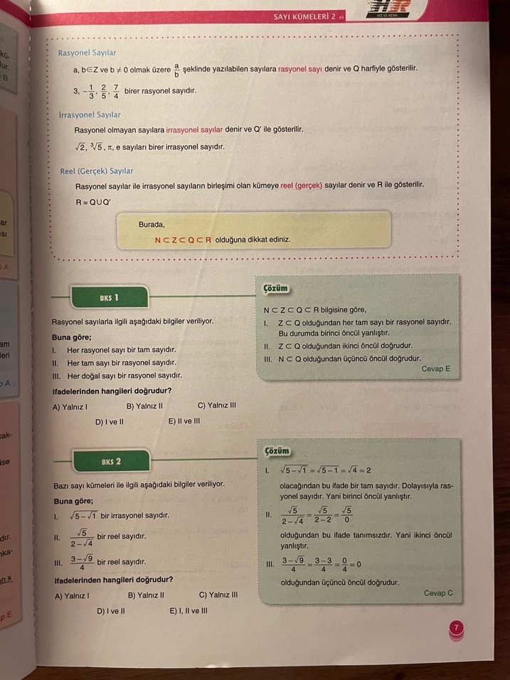 Sayılar Soru Bankası - Hız ve Renk - Görsel 2