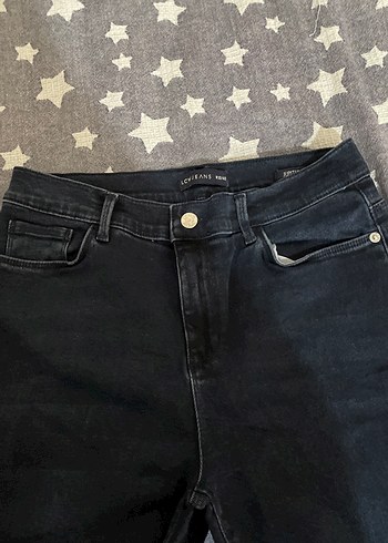 40 Beden Gri Kadın Denim Jean Pantolon