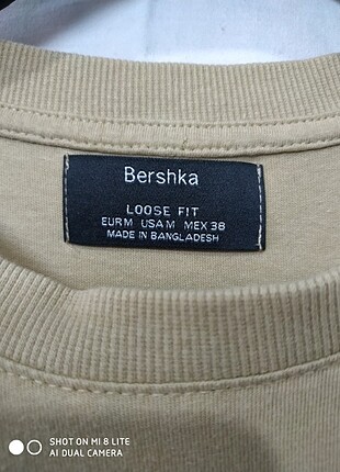 m Beden camel Renk Bershka erkek m beden tişört