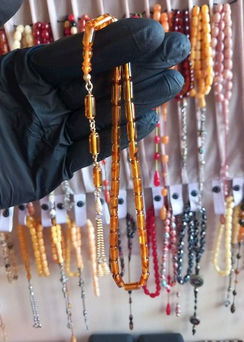 LİTVANYA DAMLA KEHRİBAR 925 AYAR GÜMÜŞ PÜSKÜL - Görsel 2