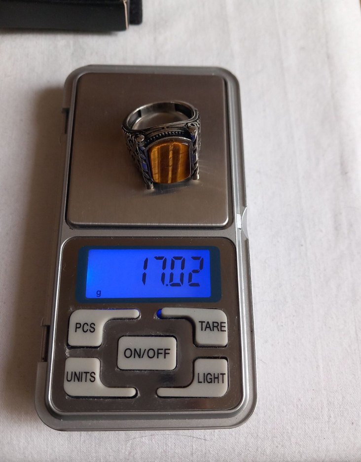 925 ayar Gümüş yüzük kaplan gözü - Görsel 2