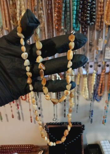 Rus KALİNİNGRAD MAT renk   kehribar yetişkin kolye bay bayan - Görsel 3