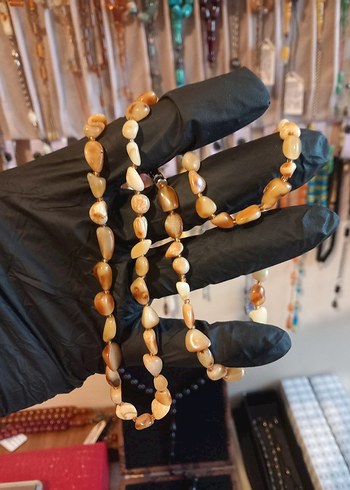 Rus KALİNİNGRAD MAT renk   kehribar yetişkin kolye bay bayan - Görsel 4