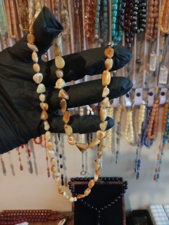 Rus KALİNİNGRAD MAT renk   kehribar yetişkin kolye bay bayan - Görsel 2