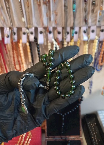 BİLEK BOY GÜMÜŞ ÇAKIMLI ATEŞİ KEHRİBAR - Görsel 6