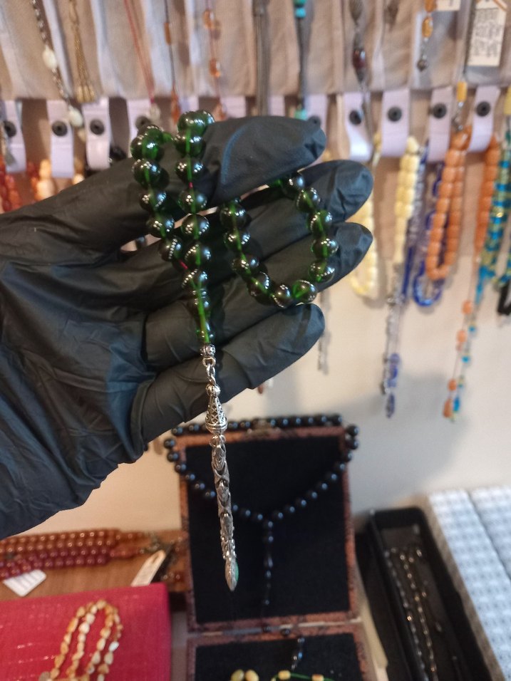 BİLEK BOY GÜMÜŞ ÇAKIMLI ATEŞİ KEHRİBAR - Görsel 5