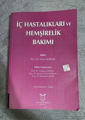 İç Hastalıkları ve Hemşirelik Bakımı Kitabı