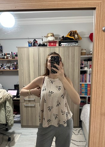 Desenli Askısız atlet - Görsel 3