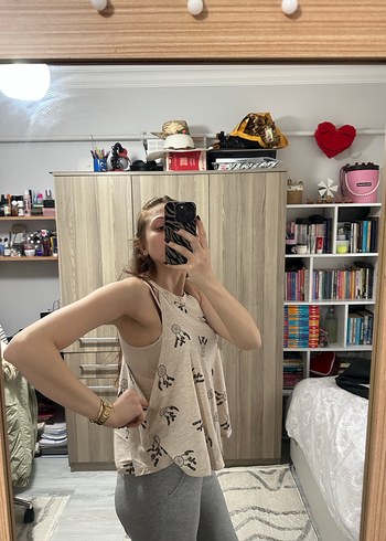 Desenli Askısız atlet - Görsel 4