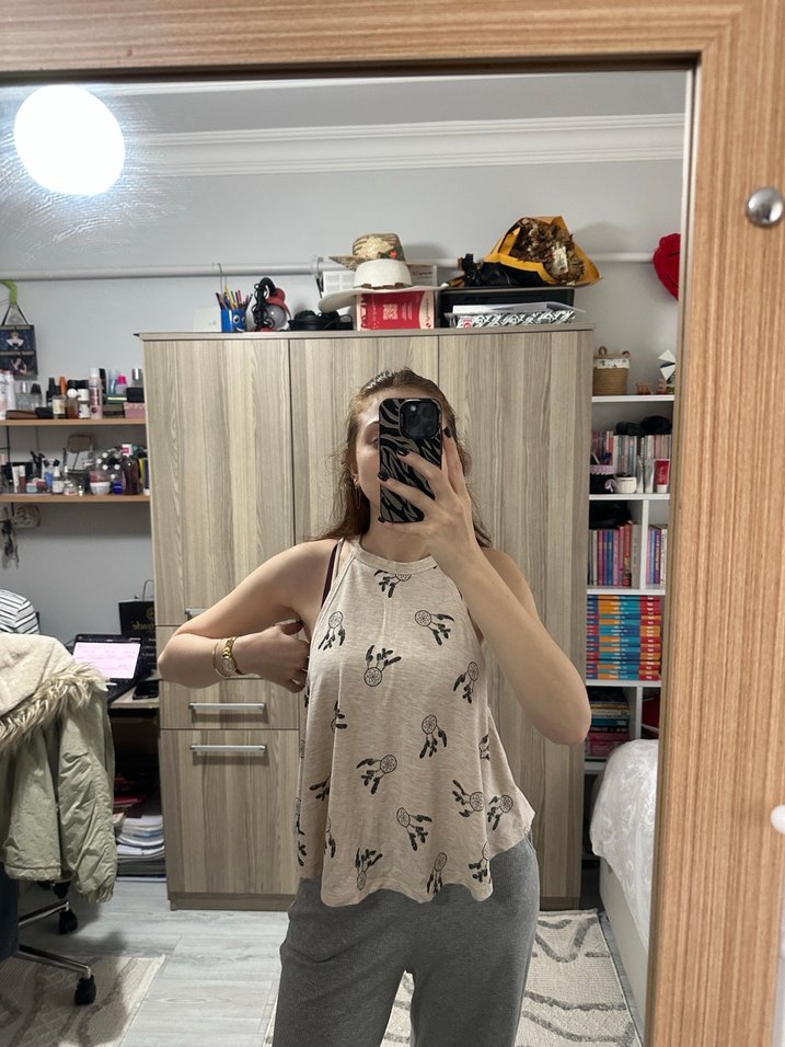 Desenli Askısız atlet - Görsel 3